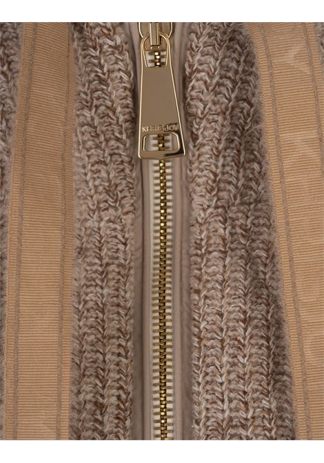 Sand Khris Crop Knit Down Jacket KHRISJOY | KWF24R0608-KTNY01SND194