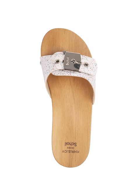 Pescura Sandals In White Sparkles - KJ X SCHOLL KHRISJOY | KWS25S1602-WOO001WH0003
