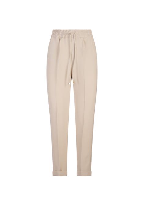 Beige Tapered Trousers With Drawstring KITON | D37102K0977A20/007