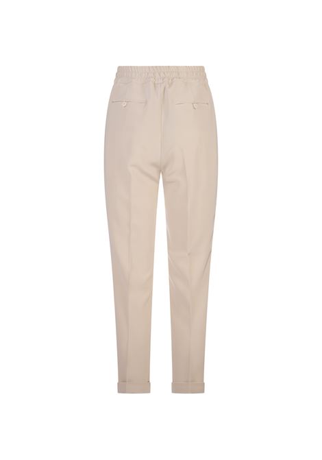 Beige Tapered Trousers With Drawstring KITON | D37102K0977A20/007