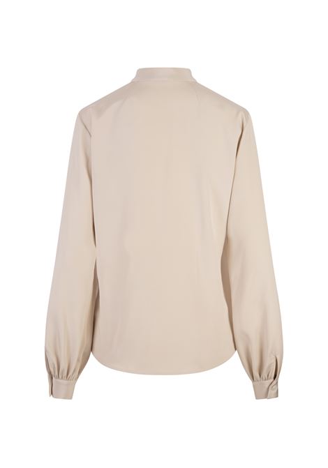 Beige Stretch Silk Blouse KITON | D57448K0977A20/007