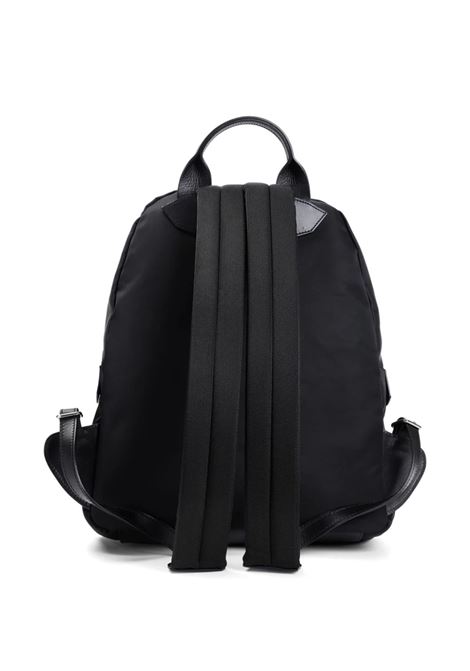 Black Nylon Backpack With Logo KITON | UBA0021N0111901/00G