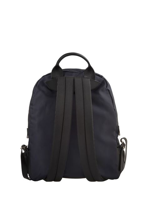 Blue Nylon Backpack With Logo KITON | UBA0021N0111902/009