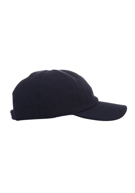 Cappello Da Baseball In Cashmere Blu Con Logo KITON | UCAPP65K0246F01/005