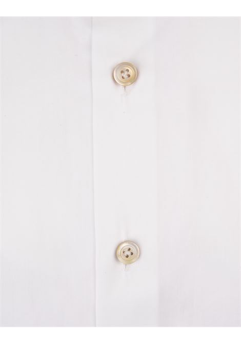 Camicia Classica In Popeline Bianco KITON | UCCH0660001/02S