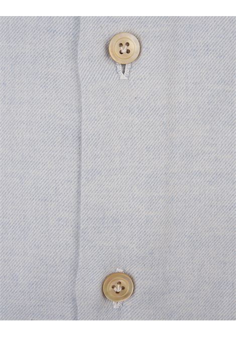 Camicia In Flanella Di Cotone Grigia KITON | UCCH0906101/00D