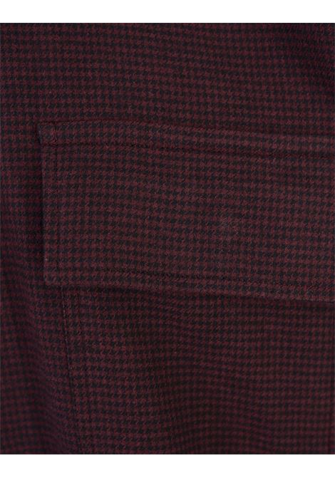 Camicia In Flanella Pied De Poule Rossa KITON | UCRRLH0906308/000