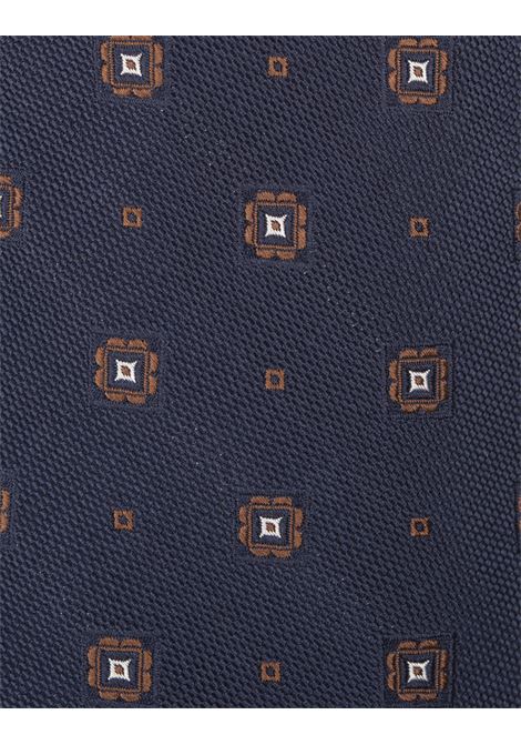 Blue Tie With Micro Pattern KITON | UCRVKRC01L3003/000