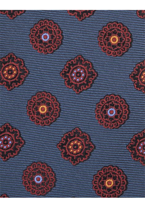 Blue Tie With Multicolored Pattern KITON | UCRVKRC01L8901/000