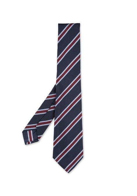 Blue Mogador Regimental Tie KITON | UCRVKRC02L0902/000