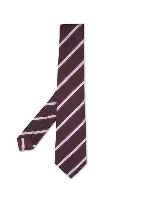 Brown Mogador Regimental Tie KITON | UCRVKRC02L0907/000