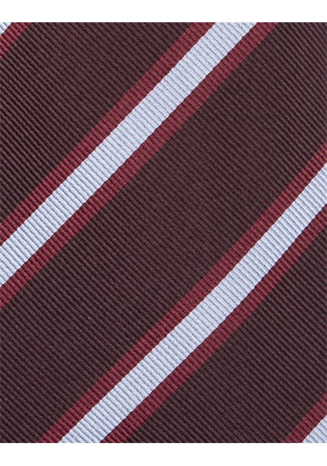 Brown Mogador Regimental Tie KITON | UCRVKRC02L0907/000