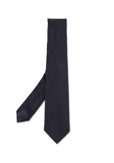 Night Blue Silk Tie KITON | UCRVKRC0720105/031