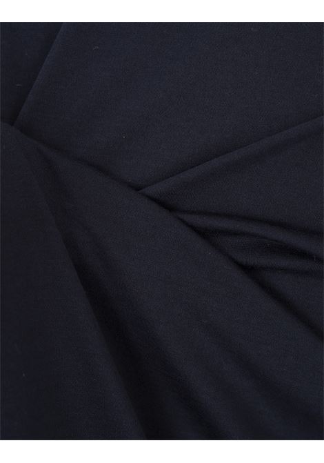 Long-Sleeved Polo Shirt In Navy Blue Jersey KITON | UMCPOSK06R4911/01B