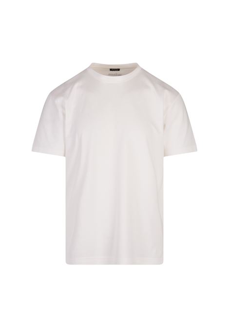 T-Shirt Classica Bianca Con Logo Dietro KITON | UMK041107/001