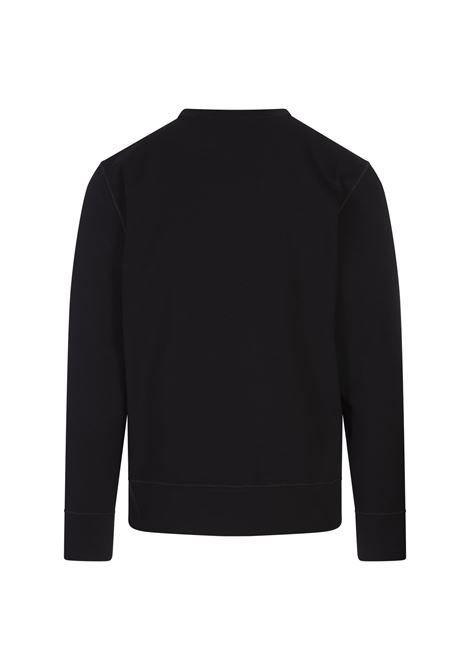 Black Crew Neck Sweatshirt With Logo KITON | UMK041203/004