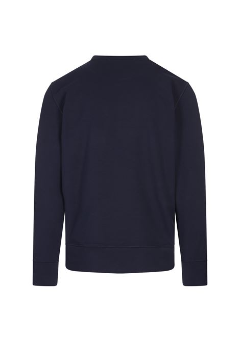 Blue Crew Neck Sweatshirt With Logo KITON | UMK041210/000