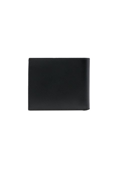 Black Bi-Fold Wallet With Silver Logo KITON | UPEA015N0100301/00O