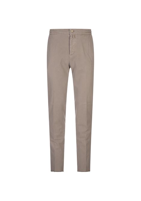 Taupe Trousers With Elasticised Waistband KITON | UPLACK0108F05/001