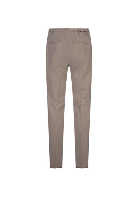 Taupe Trousers With Elasticised Waistband KITON | UPLACK0108F05/001