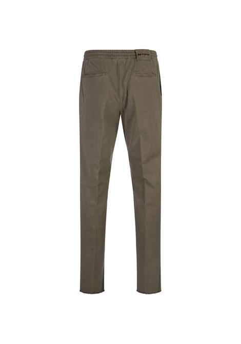 Khaki Trousers With Elasticised Waistband KITON | UPLACK0108F13/000