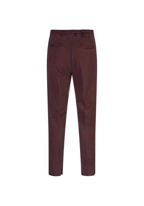 Burgundy Trousers With Elasticised Waistband KITON | UPLACK0108F16/000