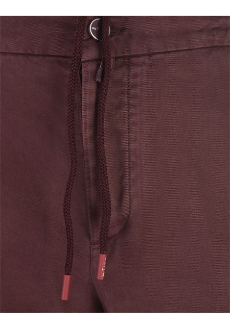 Burgundy Trousers With Elasticised Waistband KITON | UPLACK0108F16/000