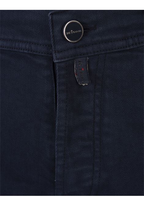 Jeans Slim Fit In Denim Blu Notte KITON | UPNJSMK0112F09/003