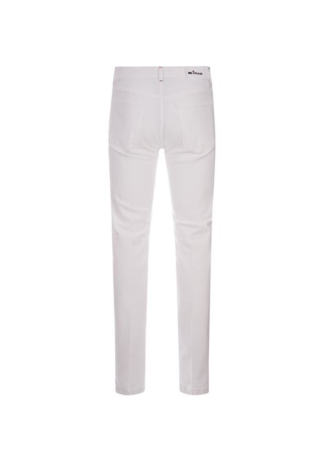 Slim Fit Jeans In White Denim KITON | UPNJSMK0112F10/003