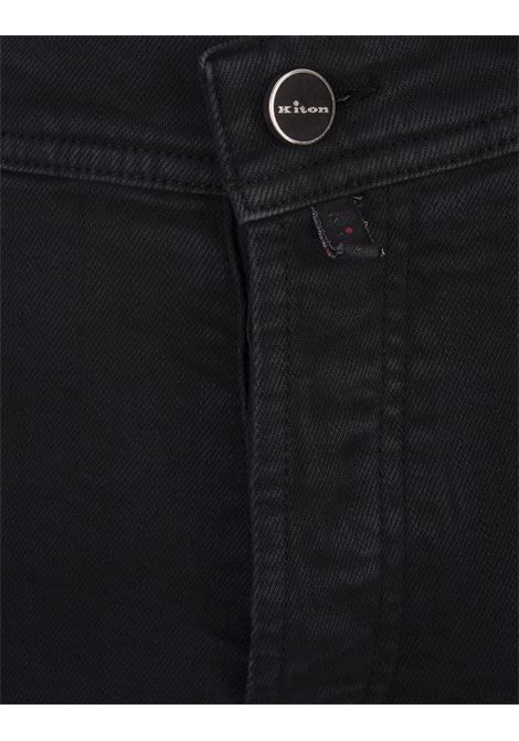 Jeans Slim Fit In Denim Nero KITON | UPNJSMK0112F11/003