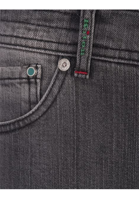 Jeans Slim Fit In Denim Stretch Grigio KITON | UPNJSMK0117F01/001