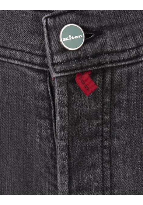 Slim Fit Jeans In Grey Stretch Denim KITON | UPNJSMK0117F01/001