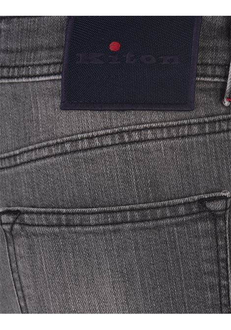 Jeans Slim Fit In Denim Stretch Grigio KITON | UPNJSMK0117F01/001