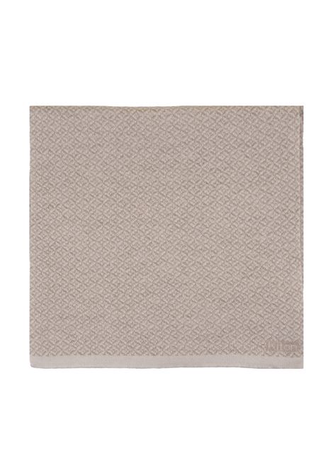 Beige Cashmere Scarf With Jacquard Pattern KITON | USCIACK0242F02/000