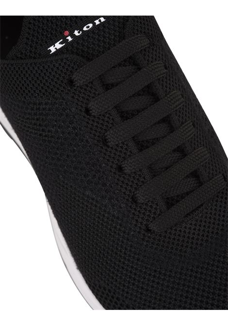 Black Running Sneakers KITON | USSA200N0110005/006