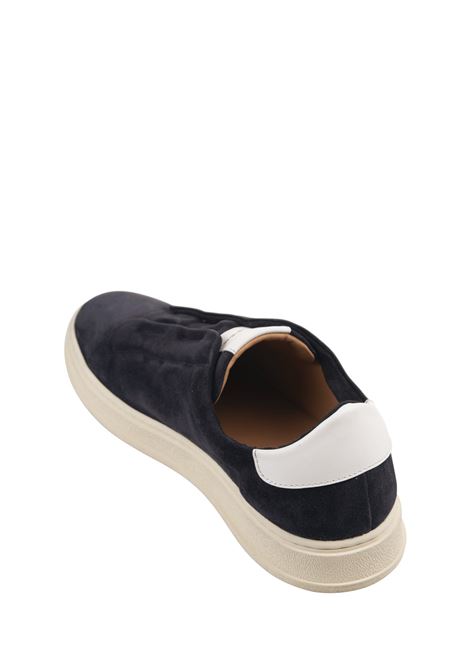 Blue Suede Slip-On Sneakers KITON | USSA203N0110501/003