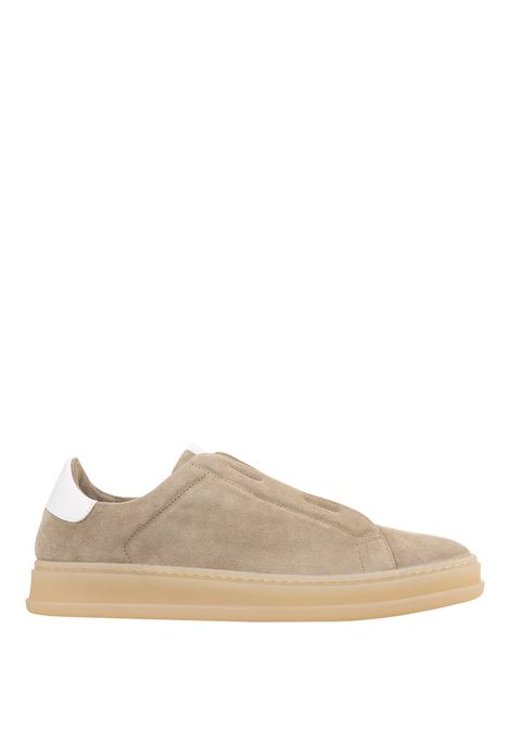 Sneakers Slip-On In Suede Beige KITON | USSA203N0110505/005