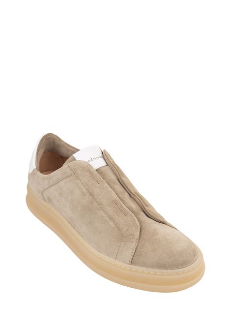 Sneakers Slip-On In Suede Beige KITON | USSA203N0110505/005