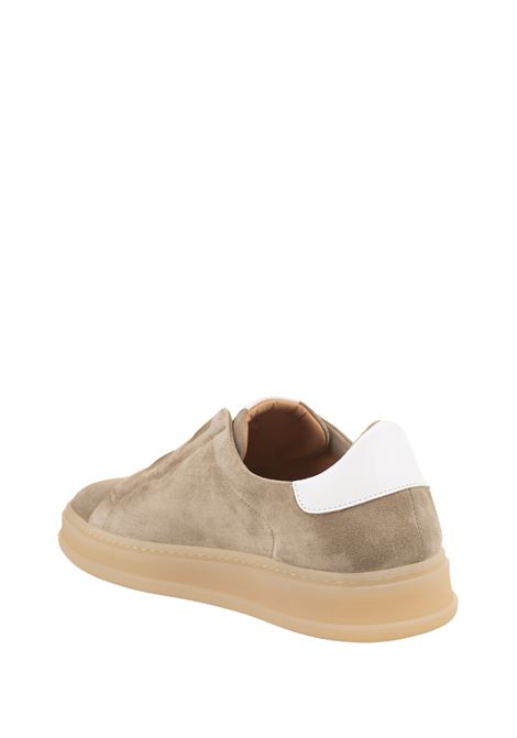 Beige Suede Slip-On Sneakers KITON | USSA203N0110505/005