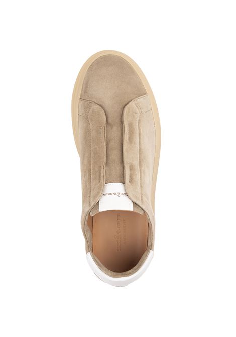 Sneakers Slip-On In Suede Beige KITON | USSA203N0110505/005