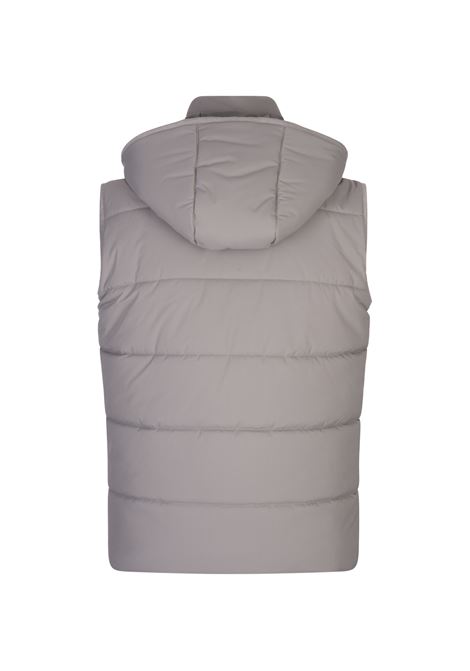 Grey Padded Gilet KITON | UW1880V0440F04/002