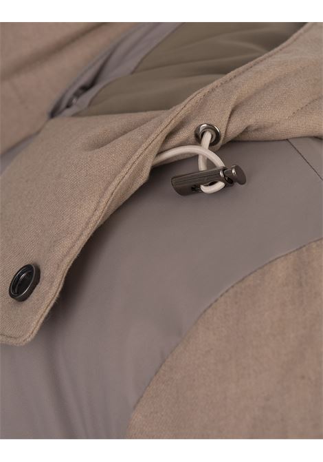 Giubbotto In Cashmere Trapuntato Beige KITON | UW1892V0446F02/001