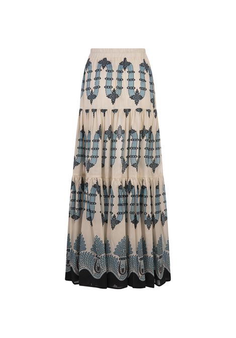 Big Skirt In Scirocco Placée Ivory in Summer Poplin LA DOUBLE J | SKI0001-SIL010SCI03WH04
