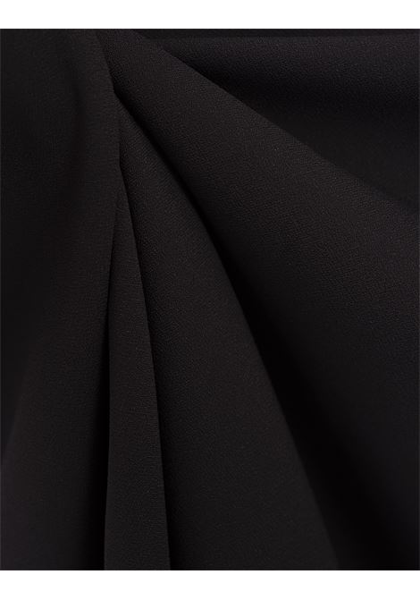 Pencil Skirt In Gattopardo Plac?e Black in Envers Satin LA DOUBLE J | SKI0022-VIS011GAT01BL01