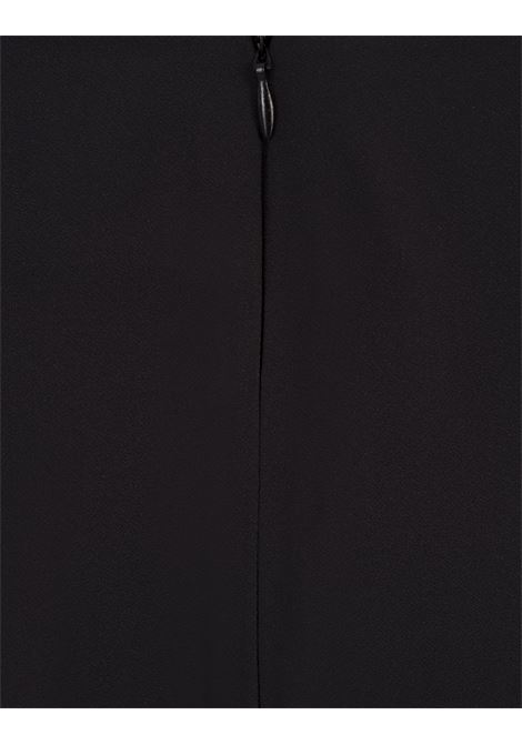 Pencil Skirt In Gattopardo Plac?e Black in Envers Satin LA DOUBLE J | SKI0022-VIS011GAT01BL01