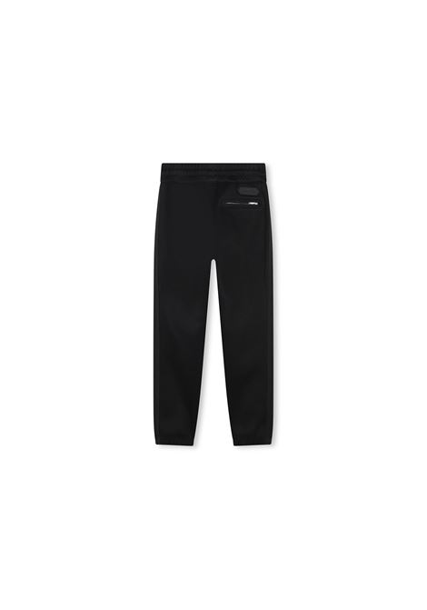 Black Joggers With Logo Patch On Back LANVIN ENFANT | N3012409B