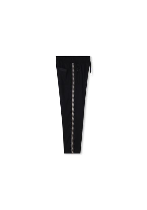 Black Joggers With Curb Motif On Sides LANVIN ENFANT | N3013109B