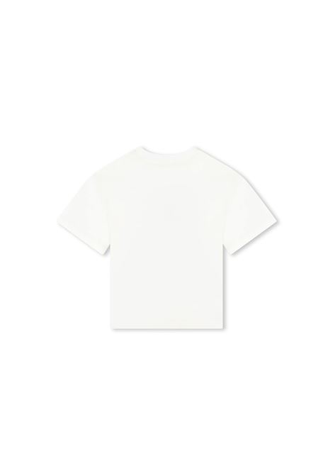 White T-Shirt With Logo and Curb Sneakers LANVIN ENFANT | N30147117