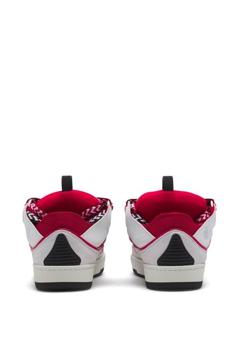 Curb Sneakers In Black, Fuchsia and White LANVIN | FW-SKDK02-DRAG-A213000