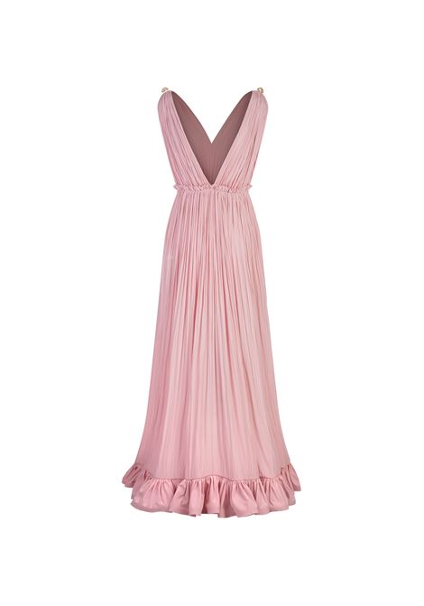 Pink Long Dress With Ruffles LANVIN | RW-DRC035-4778-A2452